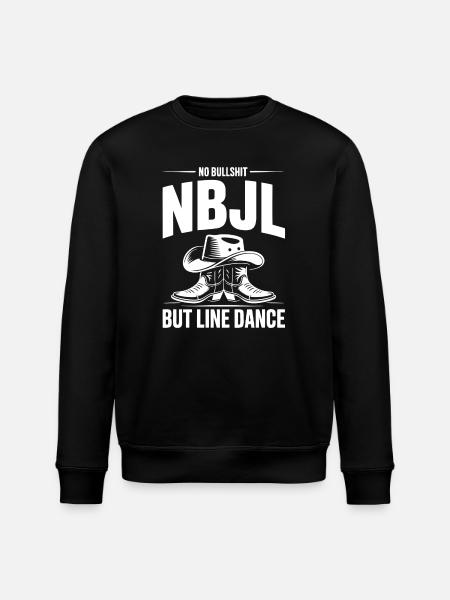 NBJL – No Bullshit Just Line Dance - Stanley/Stella ROLLER Unisex Organic Sweatshirt - black
