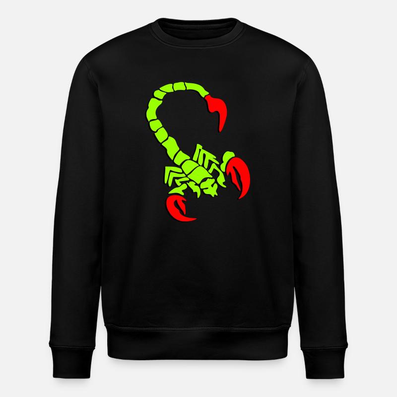 skorpion_01_3d_rot_2 - Stanley/Stella ROLLER Unisex Organic Sweatshirt - black