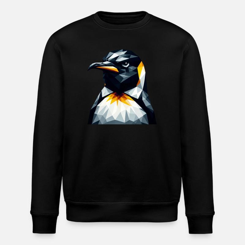 pingouin géométrique polygone math art - Sweat bio ROLLER Stanley/Stella Unisexe - noir