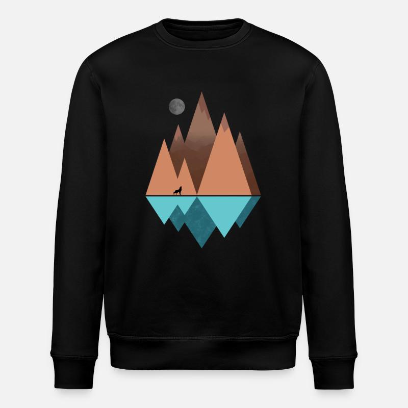 L.mountain - Stanley/Stella Unisex Bio-Sweatshirt ROLLER - Schwarz