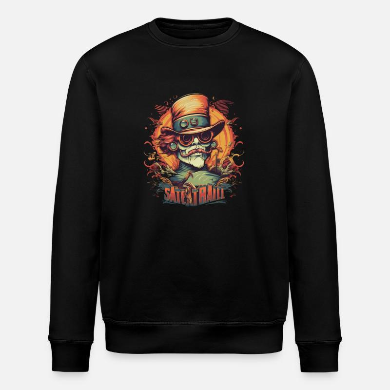 Mecha-Monster - Stanley/Stella Unisex Bio-Sweatshirt ROLLER - Schwarz