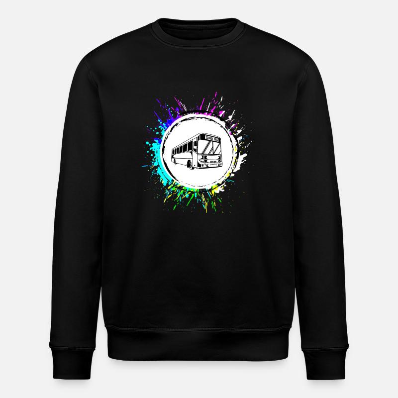 Schulbus schule Bunt - Stanley/Stella Unisex Bio-Sweatshirt ROLLER - Schwarz