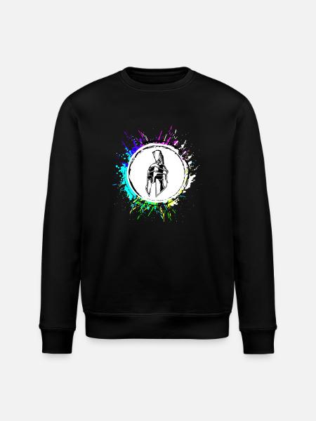 Pfanne Bunt Kochen - Stanley/Stella Unisex Bio-Sweatshirt ROLLER - Schwarz