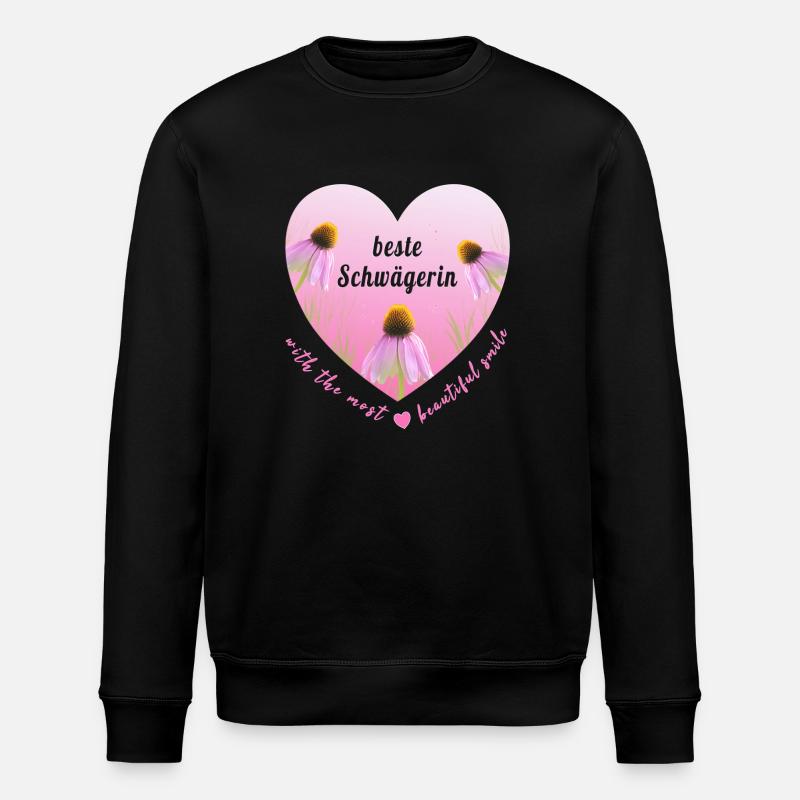 beste Schwägerin - Stanley/Stella Unisex Bio-Sweatshirt ROLLER - Schwarz