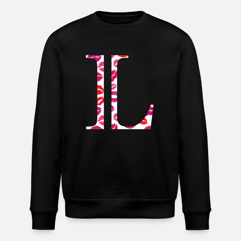 Lettre l bisous - Sweat bio ROLLER Stanley/Stella Unisexe - noir