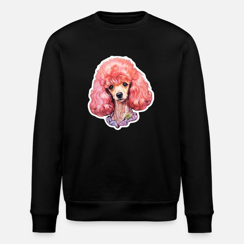 Poodle curly - Stanley/Stella ROLLER Unisex Organic Sweatshirt - black