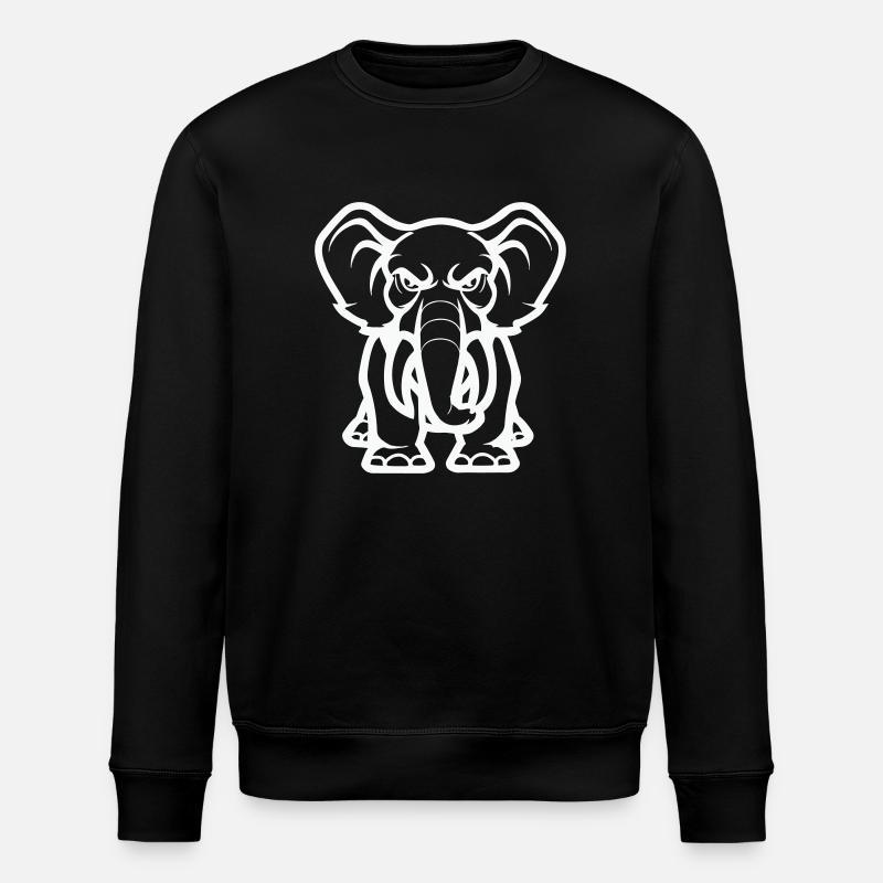 éléphant - Sweat bio ROLLER Stanley/Stella Unisexe - noir