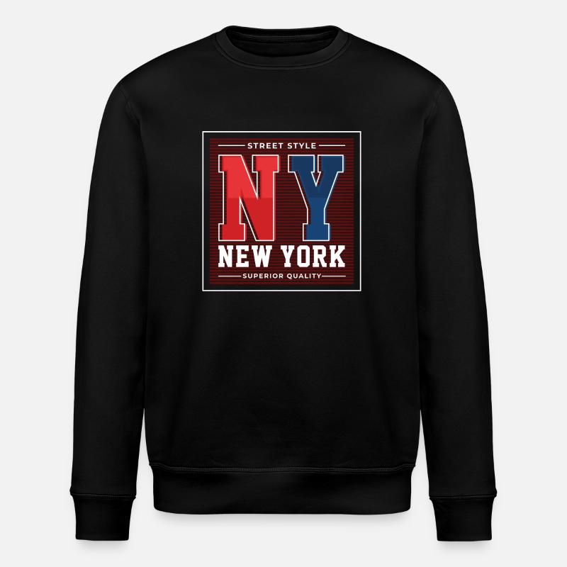 New York - Stanley/Stella ROLLER Unisex Organic Sweatshirt - black