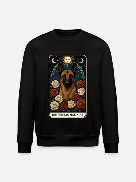 Belgischer Malinois - Stanley/Stella Unisex Bio-Sweatshirt ROLLER - Schwarz