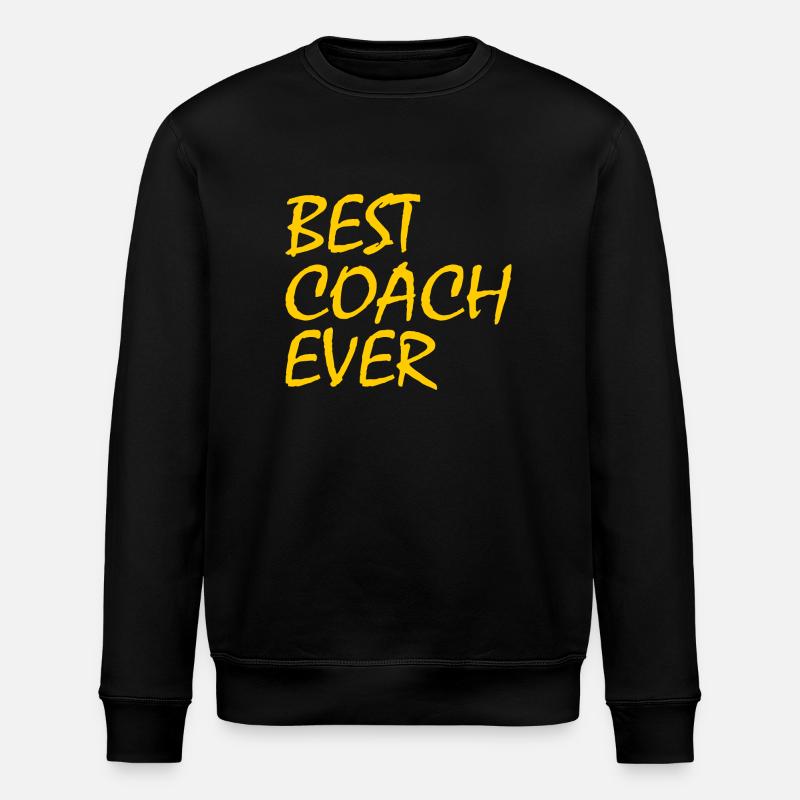 Best coach ever - Stanley/Stella Unisex Bio-Sweatshirt ROLLER - Schwarz