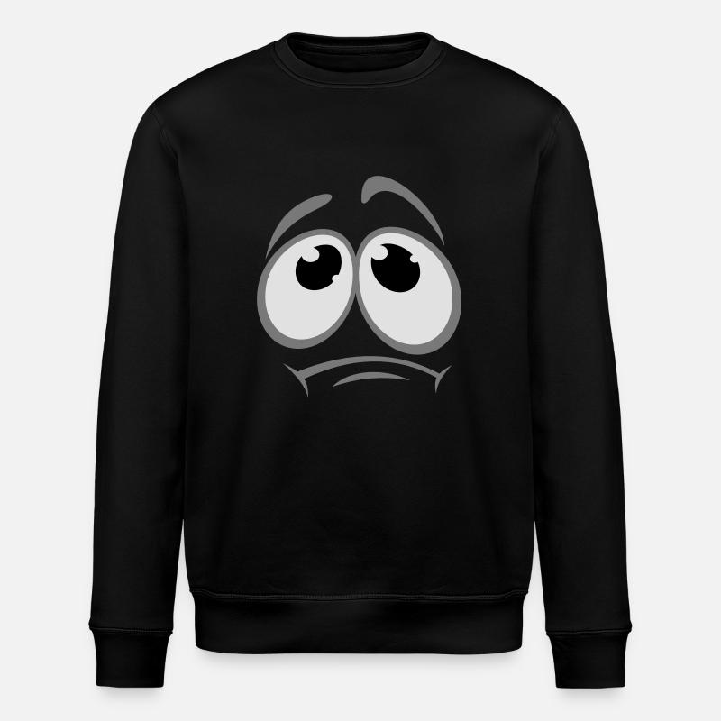 gesicht_1 - Stanley/Stella ROLLER Unisex Organic Sweatshirt - black