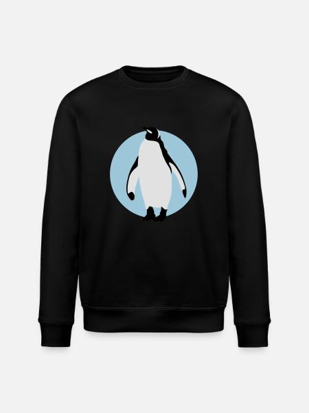 pinguin_032013_b_3c - Stanley/Stella Unisex Bio-Sweatshirt ROLLER - Schwarz