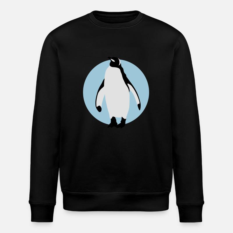 pinguin_032013_b_3c - Stanley/Stella Unisex Bio-Sweatshirt ROLLER - Schwarz