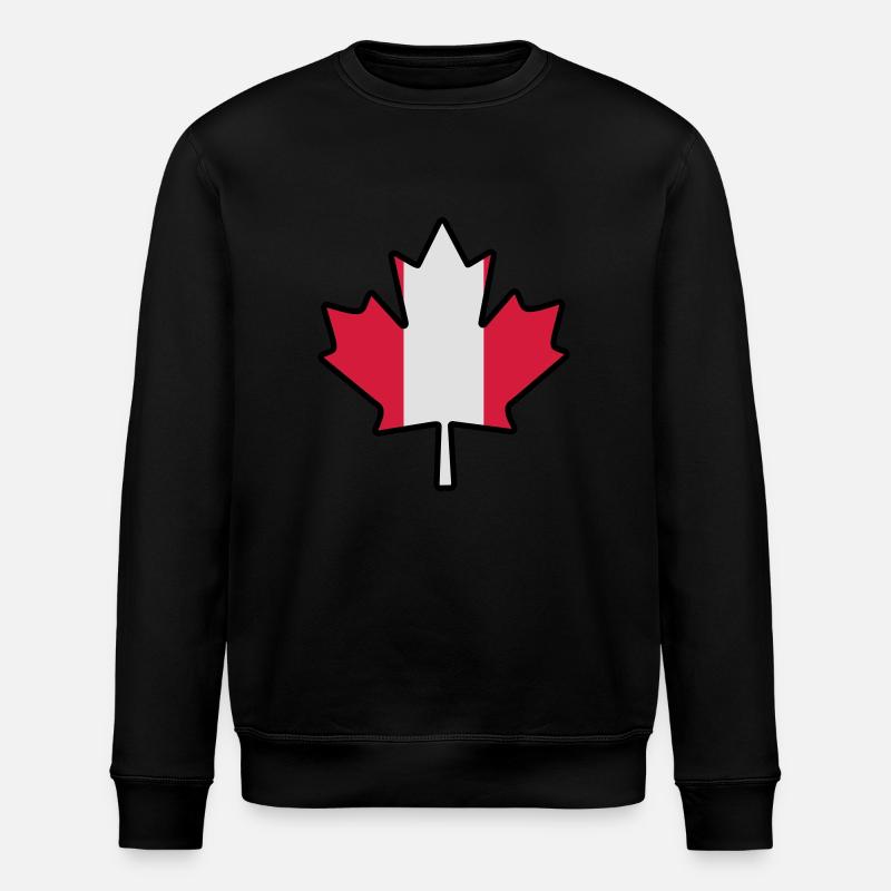 Canada leaf - Stanley/Stella Unisex Bio-Sweatshirt ROLLER - Schwarz