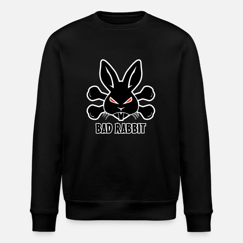 Bad Rabbit Lapin - Sweat bio ROLLER Stanley/Stella Unisexe - noir