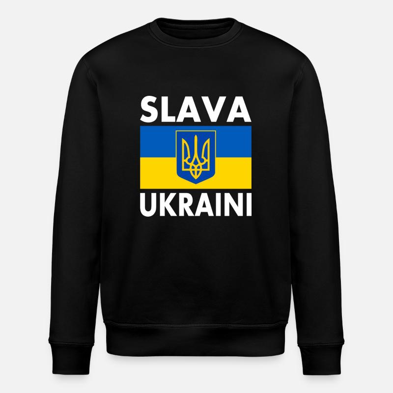 Slava ukraini - Sweat bio ROLLER Stanley/Stella Unisexe - noir