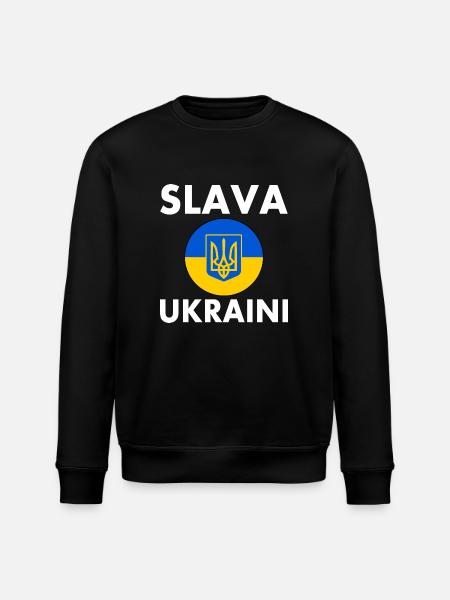 Slava ukraini - Stanley/Stella Unisex Bio-Sweatshirt ROLLER - Schwarz
