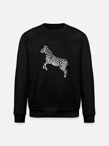 zebra Botswana Plains zebra - Stanley/Stella ROLLER Unisex Organic Sweatshirt - black