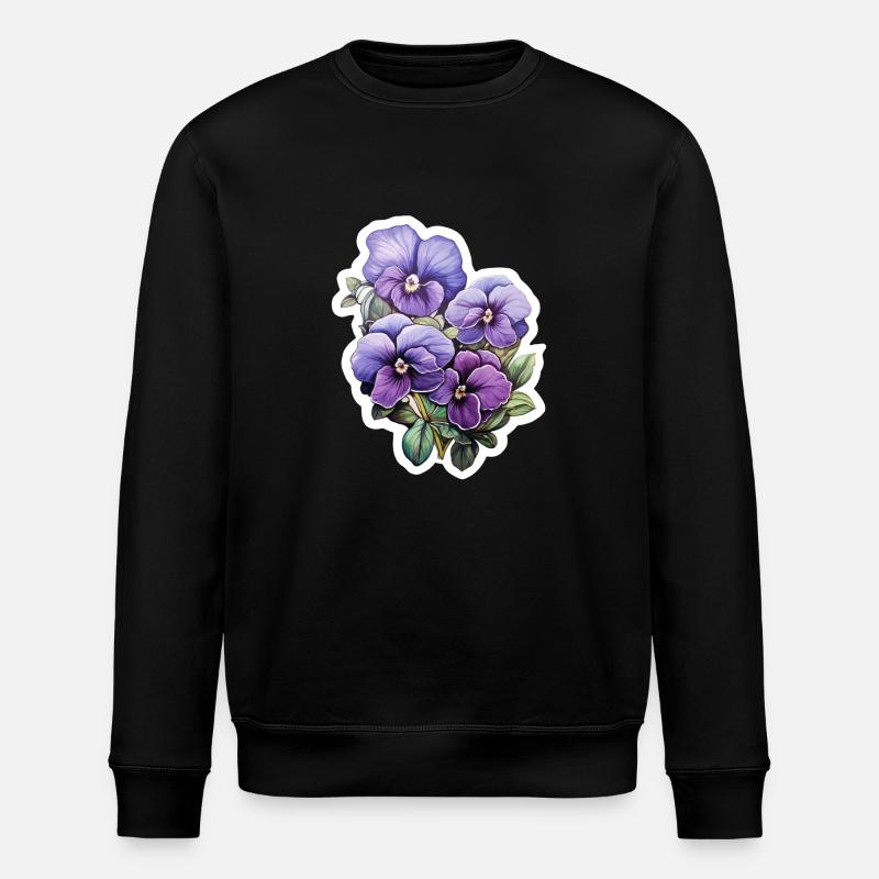 Pensée - Sweat bio ROLLER Stanley/Stella Unisexe - noir