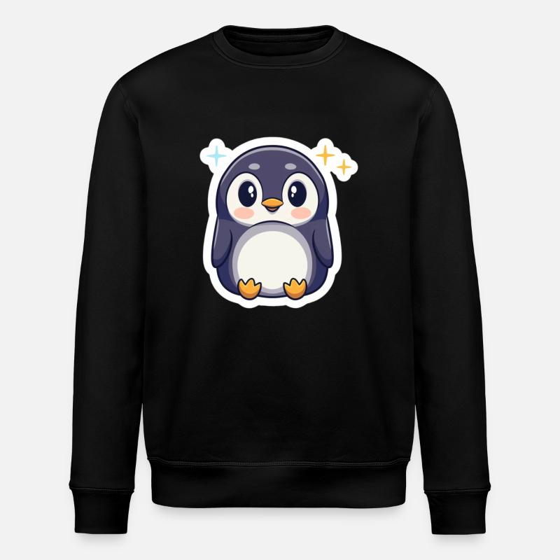 Pinguin-Liebhaber - Stanley/Stella Unisex Bio-Sweatshirt ROLLER - Schwarz