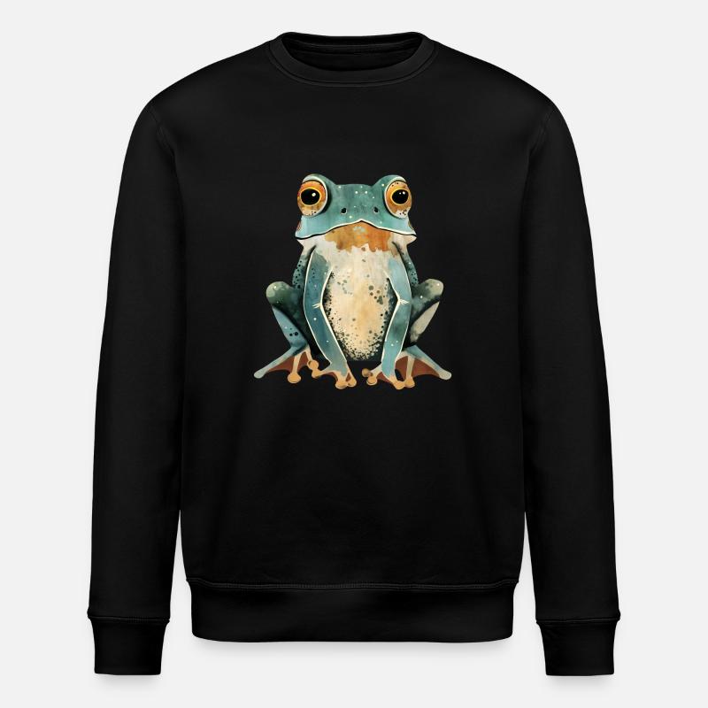 Grenouille - Sweat bio ROLLER Stanley/Stella Unisexe - noir