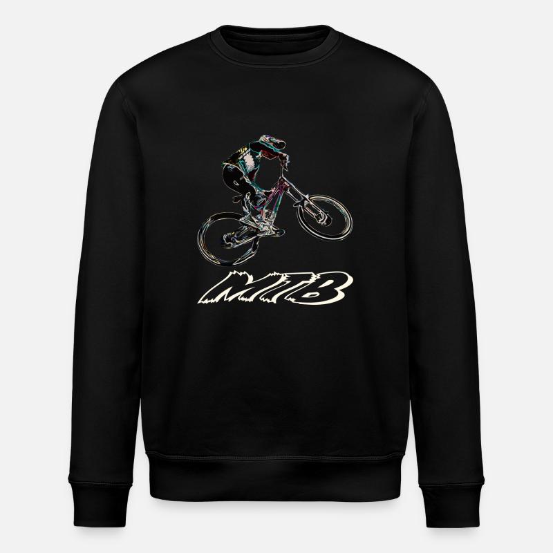 Downhill-Mountainbiken - Stanley/Stella Unisex Bio-Sweatshirt ROLLER - Schwarz