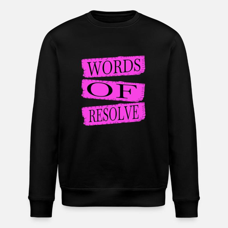 thought-provoking talks birthday funny sayings - Stanley/Stella ROLLER Unisex Organic Sweatshirt - black