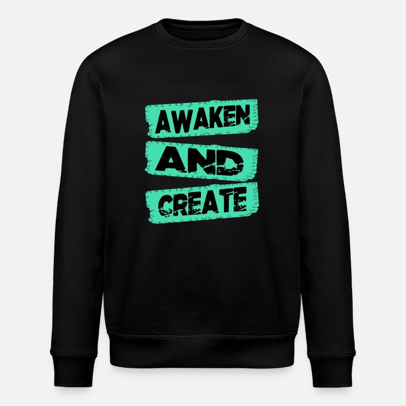 continuous innovation enlightenment - Stanley/Stella Unisex Bio-Sweatshirt ROLLER - Schwarz