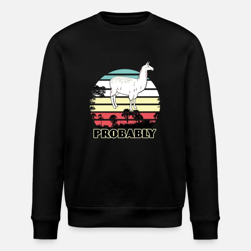 Alpaka - Stanley/Stella Unisex Bio-Sweatshirt ROLLER - Schwarz