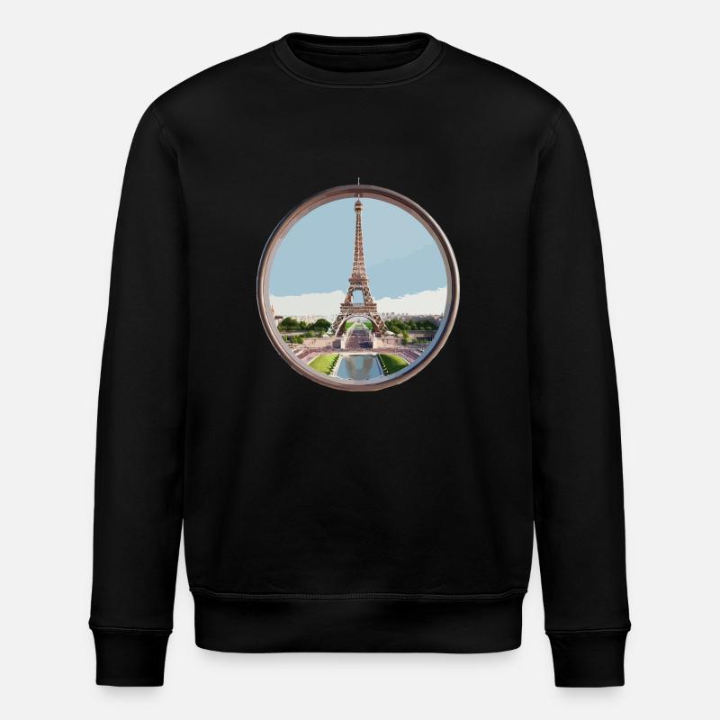 Tour Eiffel - Sweat bio ROLLER Stanley/Stella Unisexe - noir