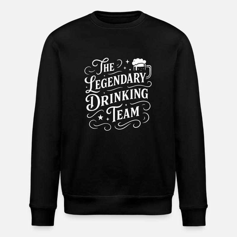 Drinking Team - Stanley/Stella Unisex Bio-Sweatshirt ROLLER - Schwarz