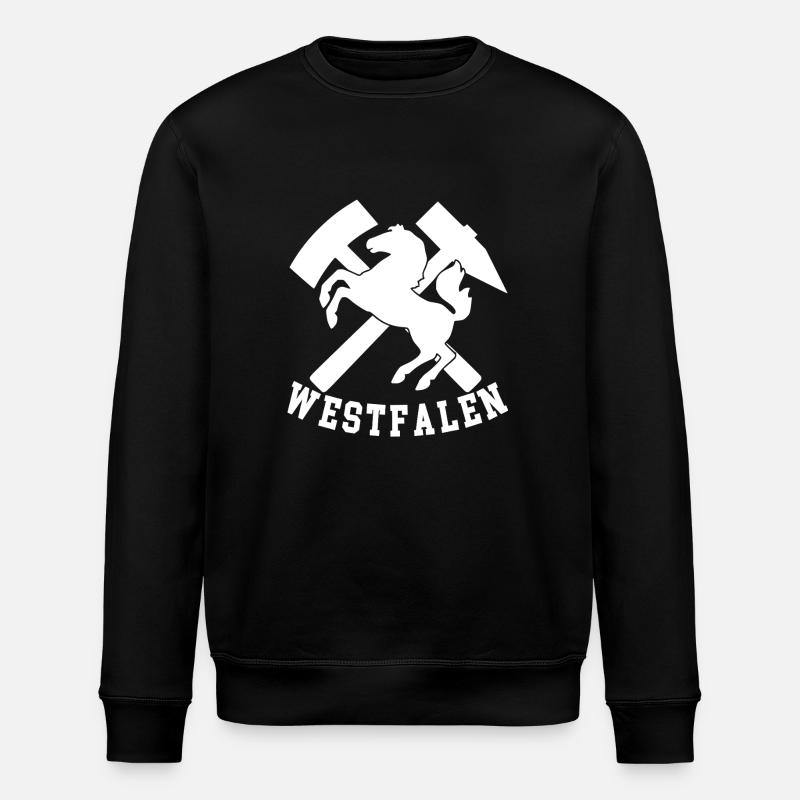 Westphalia Logo - Stanley/Stella ROLLER Unisex Organic Sweatshirt - black