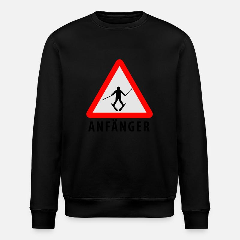 Ski Anfänger - Stanley/Stella Unisex Bio-Sweatshirt ROLLER - Schwarz