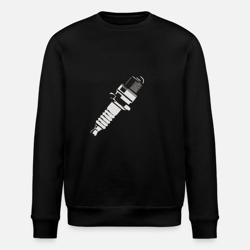 Spark plug - Stanley/Stella ROLLER Unisex Organic Sweatshirt - black