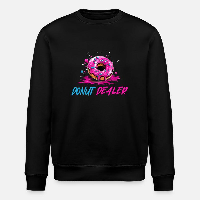 Pink Donut Dealer - Stanley/Stella Unisex Bio-Sweatshirt ROLLER - Schwarz