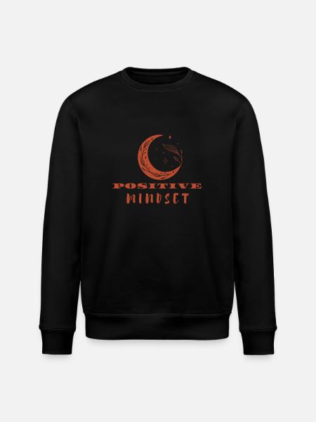 Positive Mindset - Positive Thinking - Stanley/Stella ROLLER Unisex Organic Sweatshirt - black