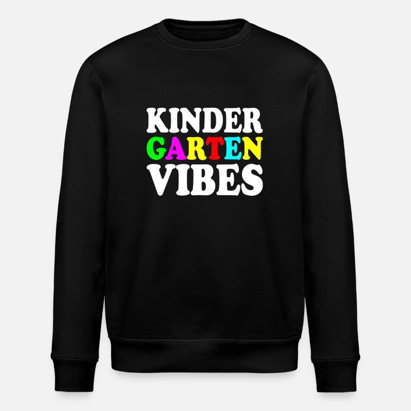 kindergarten vibes - Stanley/Stella ROLLER Unisex Organic Sweatshirt - black