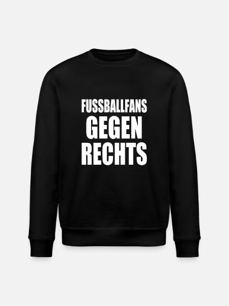 fussballfans gegen rechts - Stanley/Stella Unisex Bio-Sweatshirt ROLLER - Schwarz