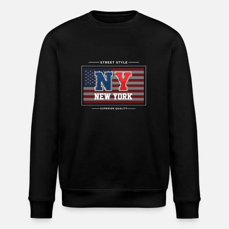 New York - Stanley/Stella Unisex Bio-Sweatshirt ROLLER - Schwarz