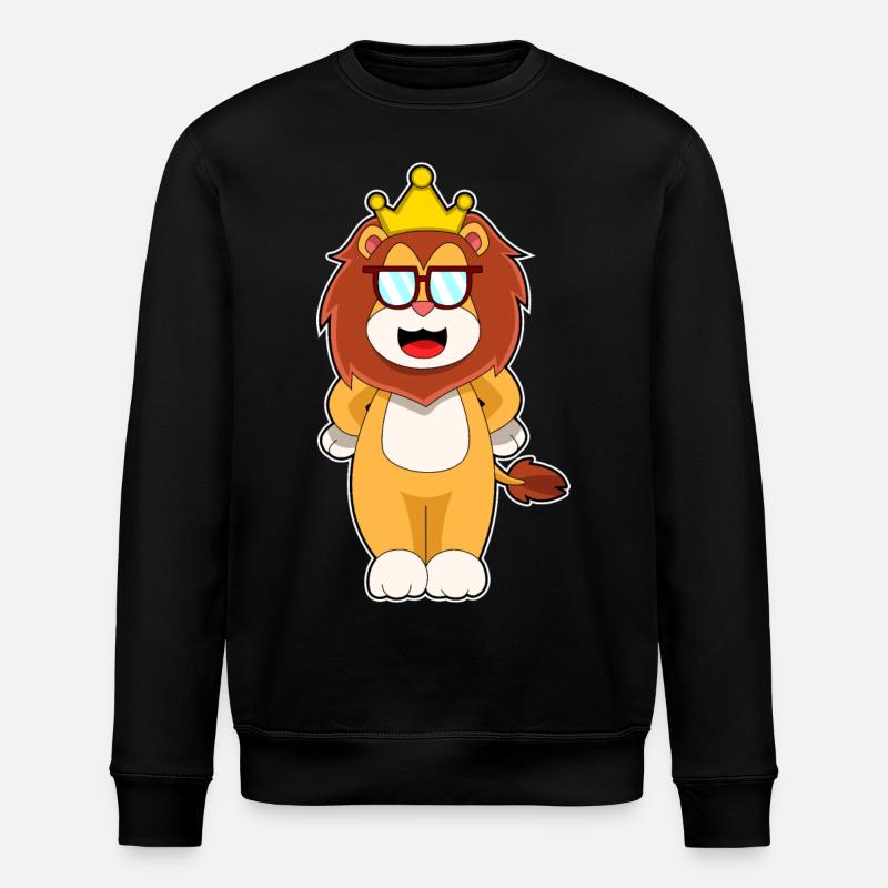 Couronne du roi Léo - Sweat bio ROLLER Stanley/Stella Unisexe - noir