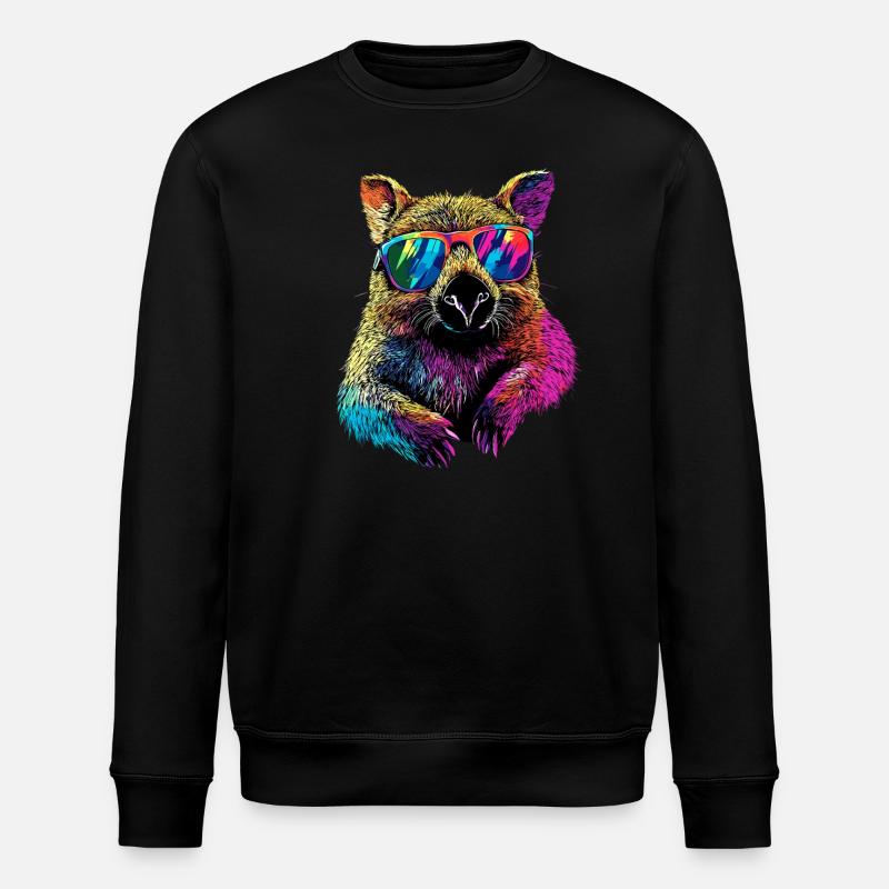 Wombat Australie Marsupial Mignon Wombat - Sweat bio ROLLER Stanley/Stella Unisexe - noir
