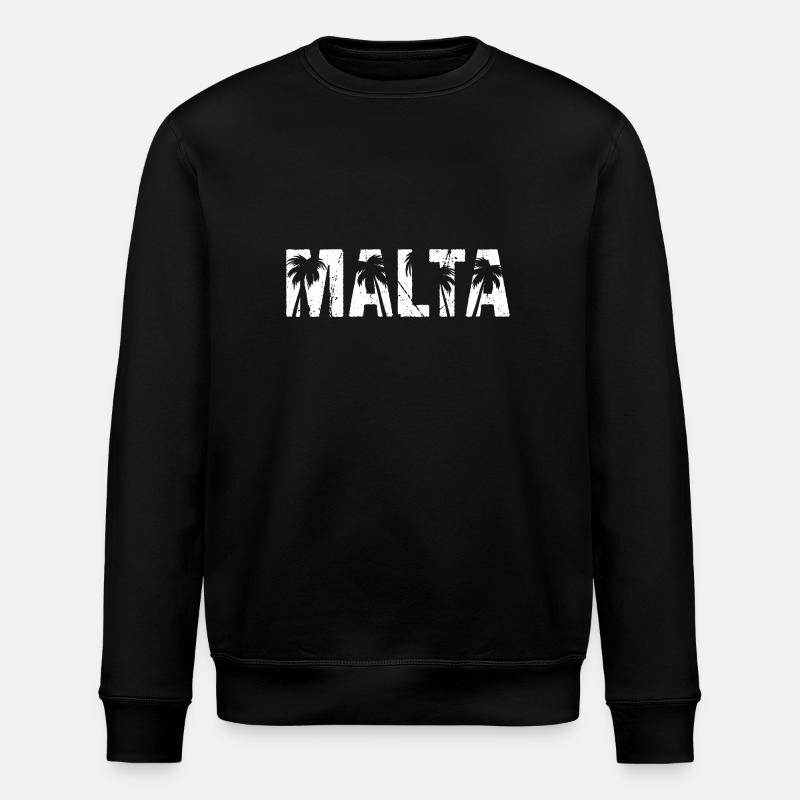 Palmiers de Malte - Sweat bio ROLLER Stanley/Stella Unisexe - noir
