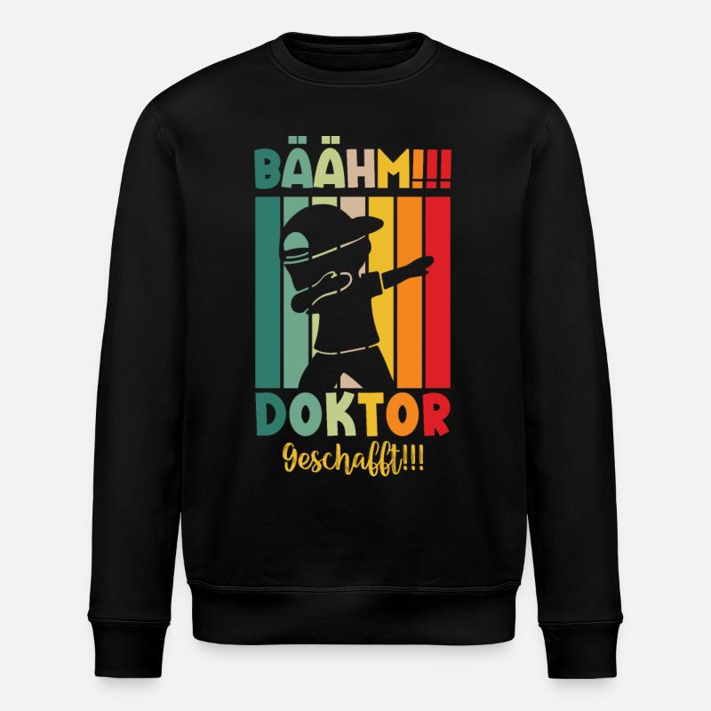 Doktor Geschafft 2024 - Stanley/Stella Unisex Bio-Sweatshirt ROLLER - Schwarz