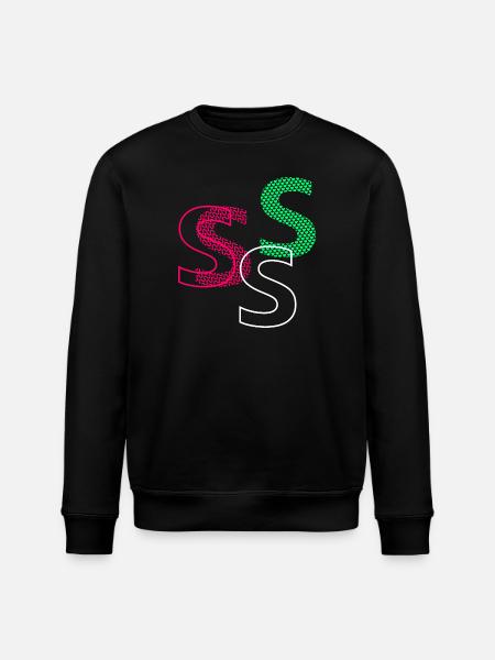 S Letter - Stanley/Stella ROLLER Unisex Organic Sweatshirt - black