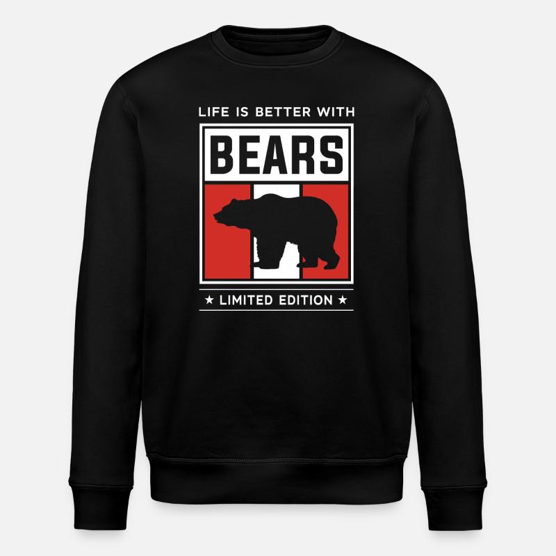 Bears - Stanley/Stella ROLLER Unisex Organic Sweatshirt - black
