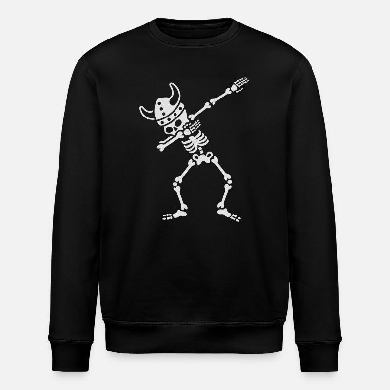 Skeleton Dab Dabbing Viking - Sweat bio ROLLER Stanley/Stella Unisexe - noir