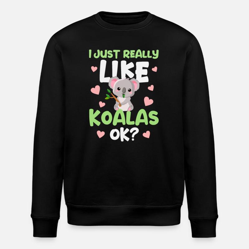 Koala Koala Ours - Sweat bio ROLLER Stanley/Stella Unisexe - noir