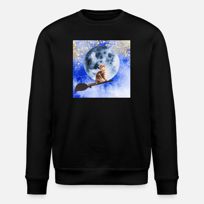 Chat sorcier - Sweat bio ROLLER Stanley/Stella Unisexe - noir