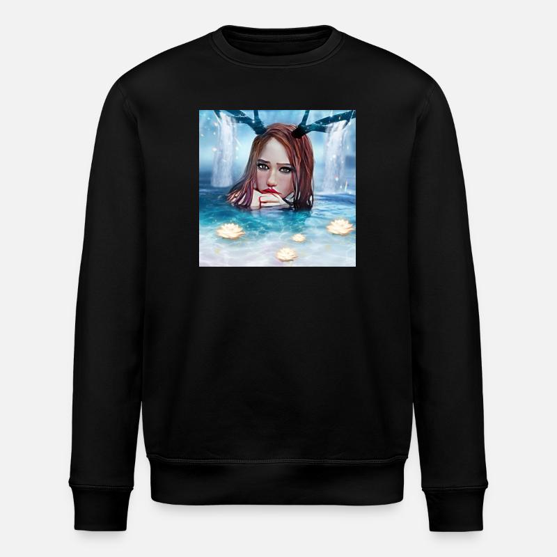 Nymph - Stanley/Stella ROLLER Unisex Organic Sweatshirt - black