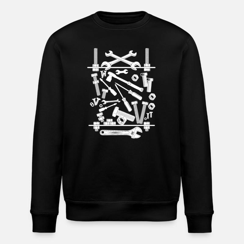 Composition des outils blancs - Sweat bio ROLLER Stanley/Stella Unisexe - noir